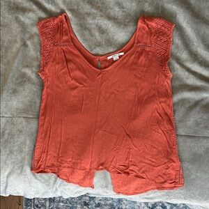 O'Neill Terracotta Cap Sleeve Blouse